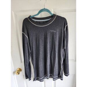 Orvis Trout Bum Men's Long Sleeve T Shirt Gray Medium